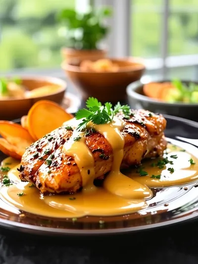 Garlic Chicken: Easy Flavorful Dinner Recipe - cooking process