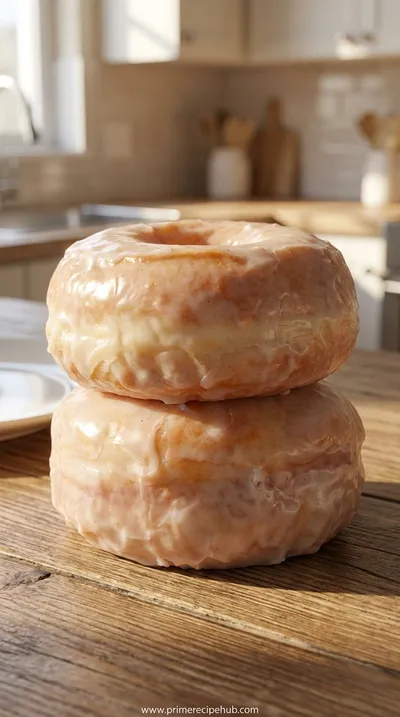Glazed Donuts With Milk Bread Dough