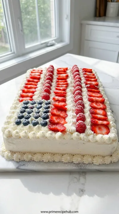 Gluten-Free American Flag Cake