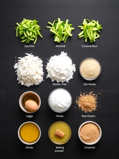 Easy Gluten-Free Zucchini Bread - ingredients preparation