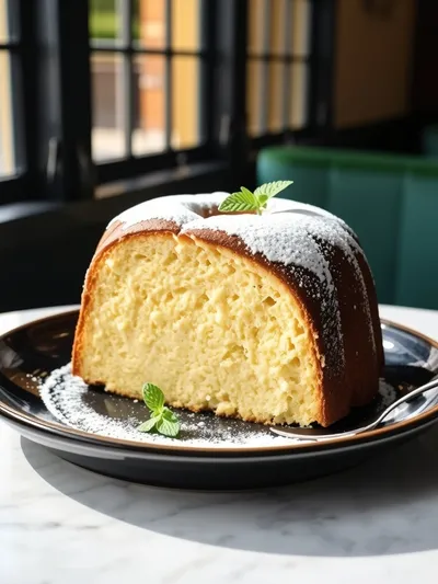 Grandmother's Pound Cake - cooking process