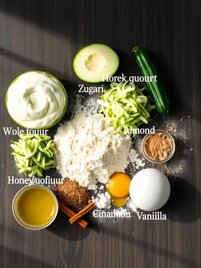 Greek Yogurt Zucchini Bread – Moist Low‑Sugar Recipe - ingredients preparation