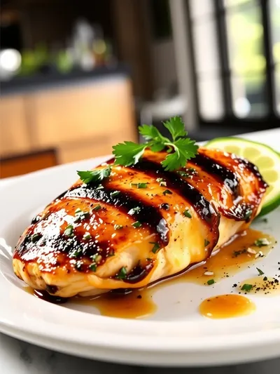 Grilled Salsa Verde Pepper Jack Chicken - ready to serve