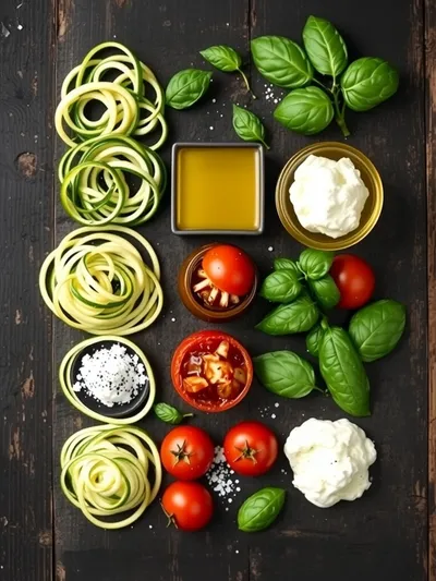 Grilled Zucchini Rollups Stuffed With Lemon‑Basil Ricotta - ingredients preparation