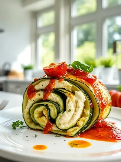 Grilled Zucchini Rollups Stuffed With Lemon‑Basil Ricotta