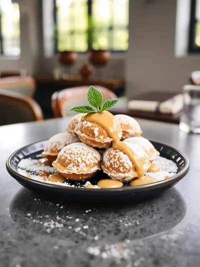 Hazelnut Cream Beignets Recipe - ready to serve