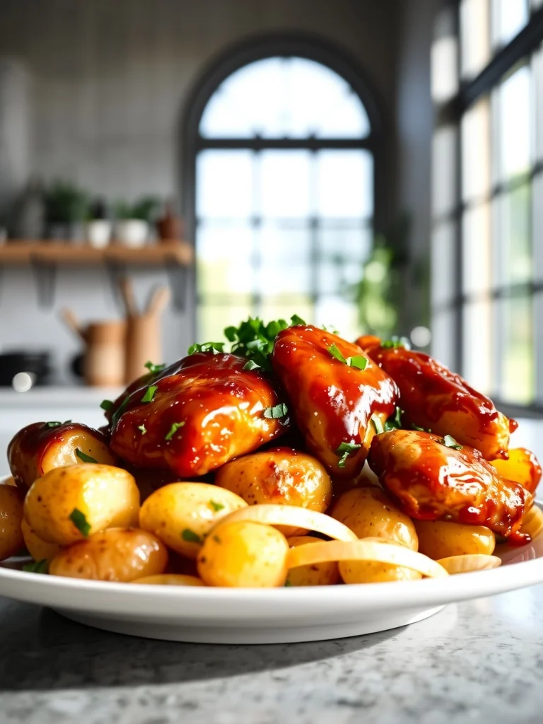 Honey BBQ Chicken Potatoes – Easy Healthy Dinner