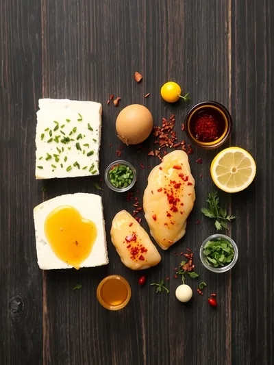 Hot Honey Feta Chicken Recipe - ingredients preparation