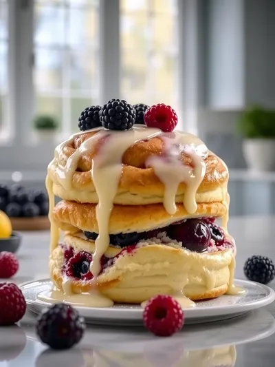 Huckleberry Lemon Sweet Rolls
