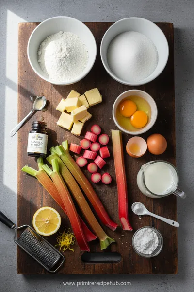 Icelandic Rhubarb Cake – Ready in 25 Minutes - cooking process