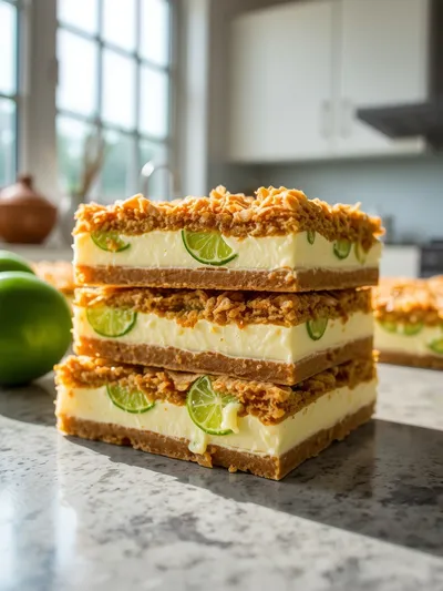 Key Lime Pie Bars with Browned Butter Blondie