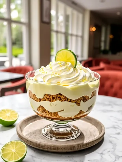 Key Lime Pie Trifle - ready to serve