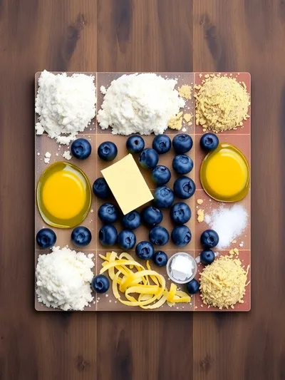 Lemon Blueberry Cake Recipe - ingredients preparation