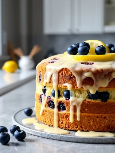 Lemon Blueberry Cake Recipe