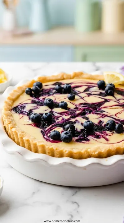 Lemon Blueberry Tart – Easy Summer Dessert