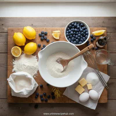 Lemon Blueberry Tart – Easy Summer Dessert - cooking process