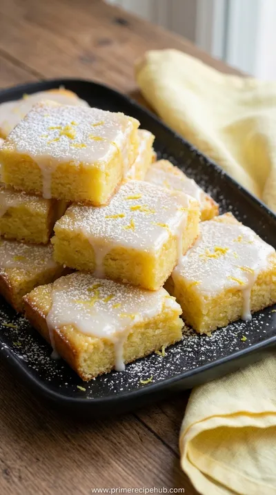 Lemon Brownies – Bright & Fudgy Citrus Bars