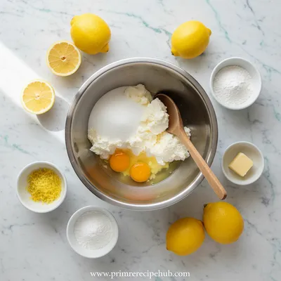 Lemon Cheesecake Hand Pies – Sweet Mini Desserts - ingredients preparation