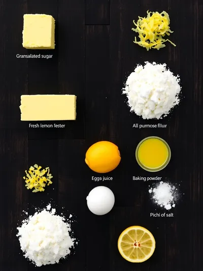 Lemon Cookies Recipe - ingredients preparation