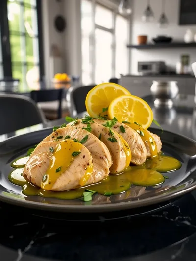 Lemon Garlic Chicken Meal Prep - Easy Healthy Recipe - cooking process