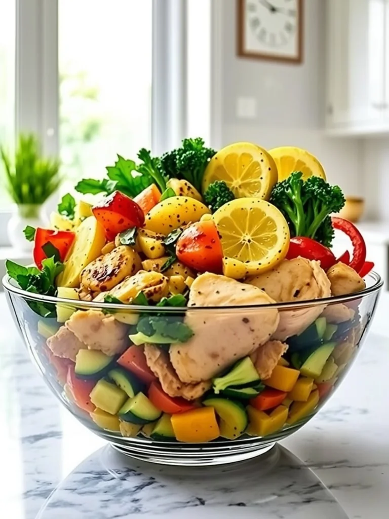 Lemon Garlic Chicken Meal Prep Bowls