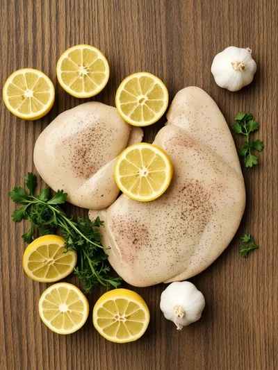 Lemon Garlic Chicken Recipe - ingredients preparation