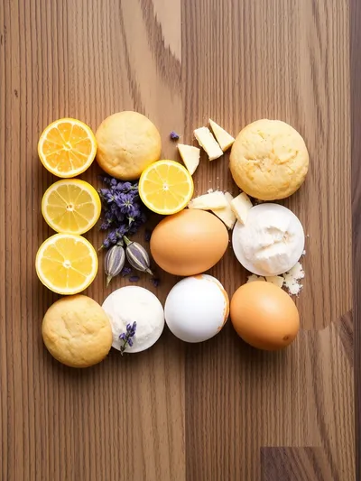 Lemon Lavender Cookies Recipe - ingredients preparation