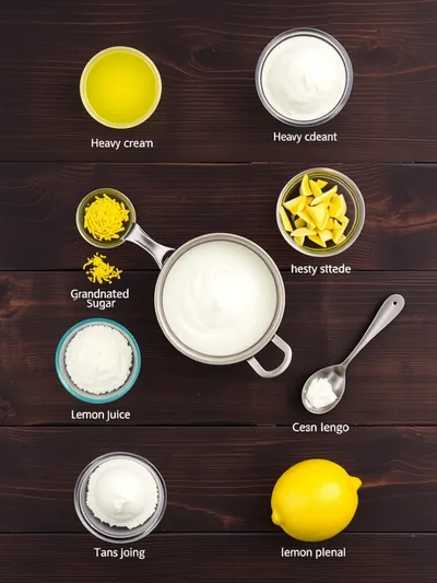 Easy Lemon Posset - ingredients preparation