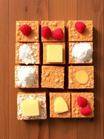 Lemon Raspberry Bars - ingredients preparation