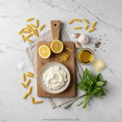 Lemon Ricotta Pasta - cooking process