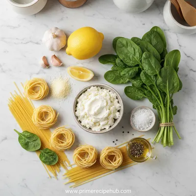 Lemon Ricotta Pasta with Spinach – Easy Recipe - cooking process