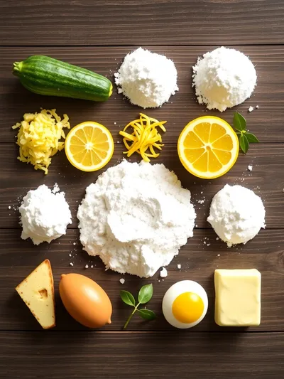 Lemon Zucchini Bread Recipe - ingredients preparation
