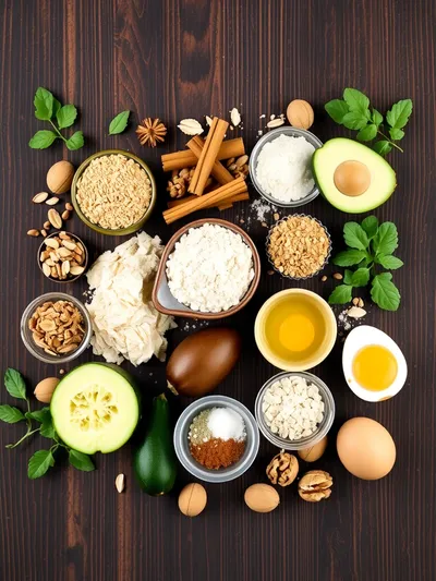 Low Sugar Zucchini Bread Recipe - ingredients preparation