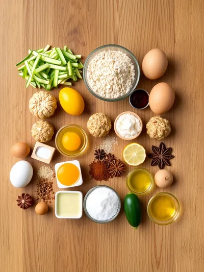 Low Sugar Zucchini Bread Recipe - ingredients preparation