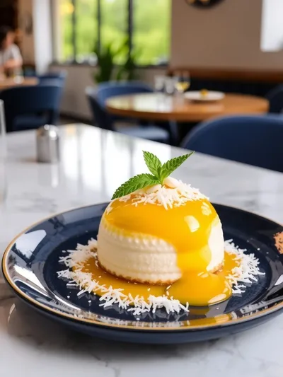 Mango Passion Fruit Coconut Entremet - cooking process
