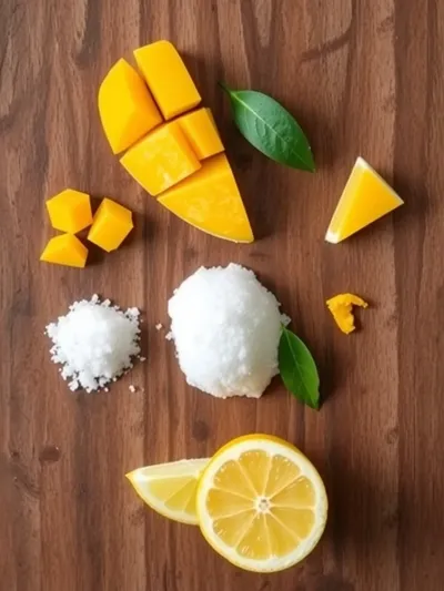 Mango Sorbet – Refreshing Summer Dessert - ingredients preparation