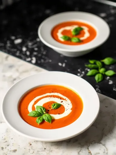 Middle-of-Winter Tomato Soup - ready to serve