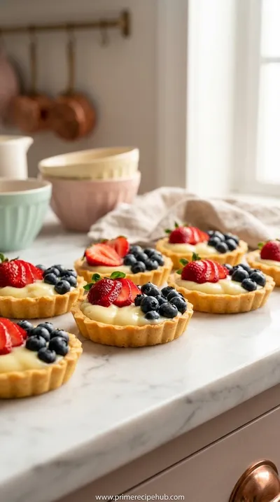 Mini Fruit Tarts With Pastry Cream