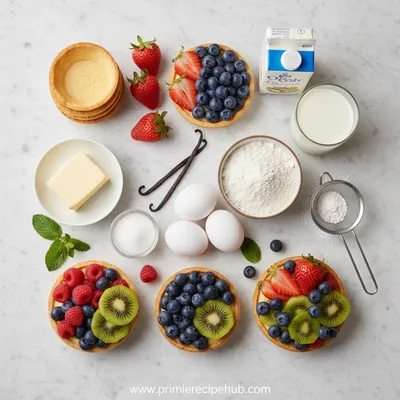 Mini Fruit Tarts With Pastry Cream - cooking process