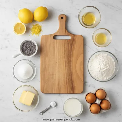 Mini Lemon Cakes With Lavender Glaze - cooking process