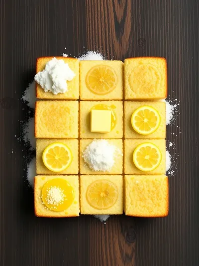 Mini Lemon Drizzle Cakes - ingredients preparation