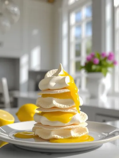 Mini Meringues With Lemon Curd – Easy Spring Dessert