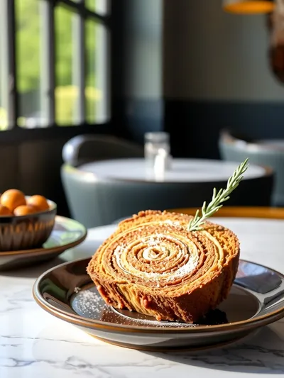 Mini Pumpkin Bread With Cinnamon Swirl - cooking process
