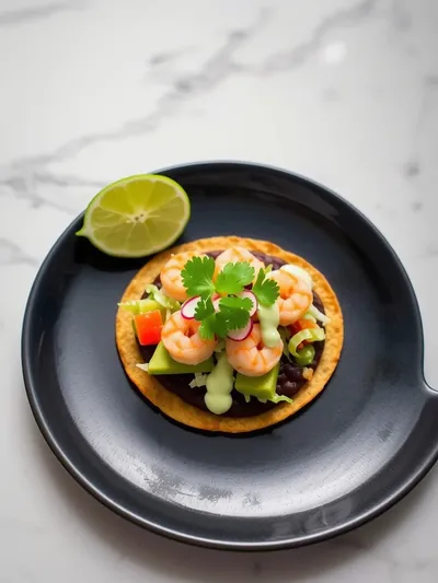 Mini Shrimp Tostadas – Quick Appetizer Recipe - ready to serve