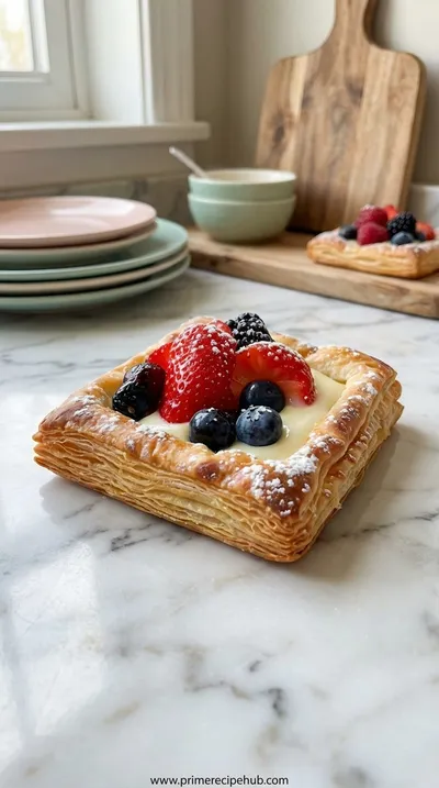 Mixed Berry Cream Pastries