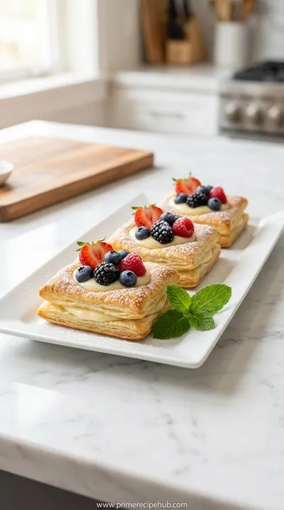 Mixed Berry Cream Pastries