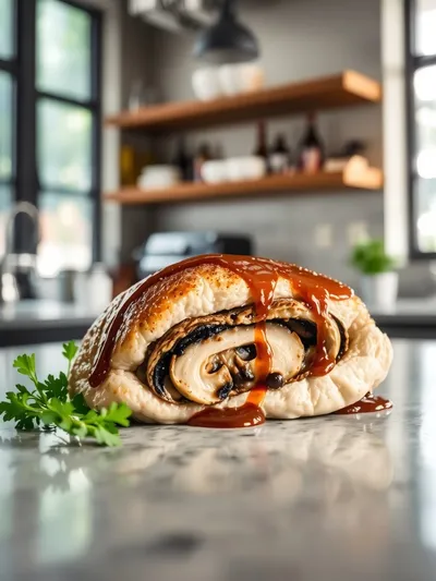 Mushroom Stuffed Chicken Breast