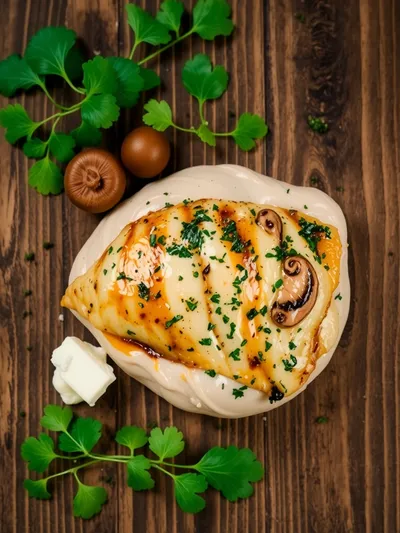 Mushroom Stuffed Chicken Breast - ingredients preparation