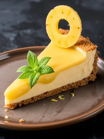 No-Bake Pineapple Cheesecake - cooking process
