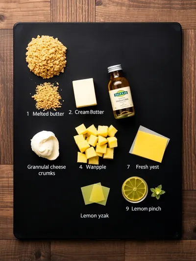 No-Bake Pineapple Cheesecake - ingredients preparation